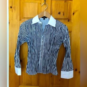 Stylin’ Crinkled, Striped Shirt